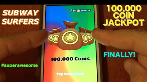100,000 Coin Jackpot on Subway Surfers! YEAH! .